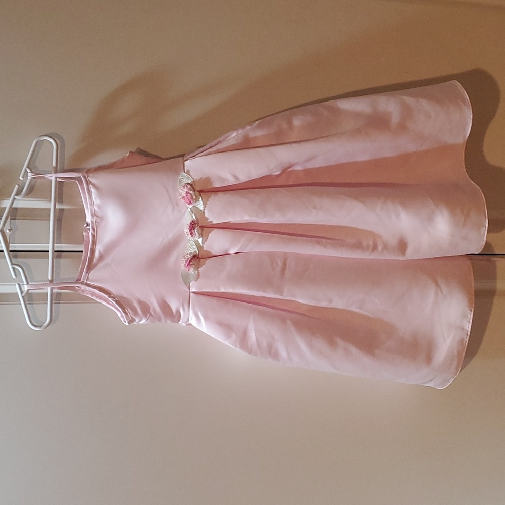 Sugar‎ Plum Girls Pink Satiny Party Dress with Matching Bolero Jacket Size 5 - Picture 11 of 11